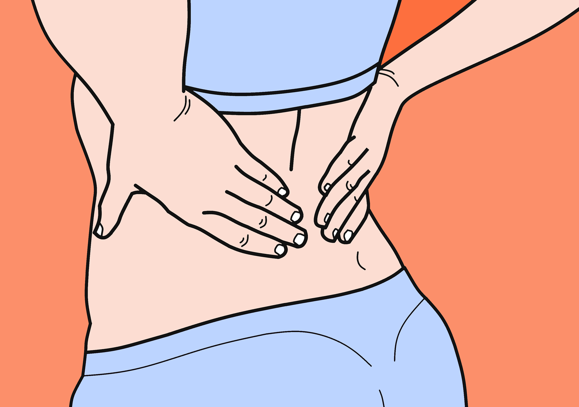 Illustration of Lower Back Pain