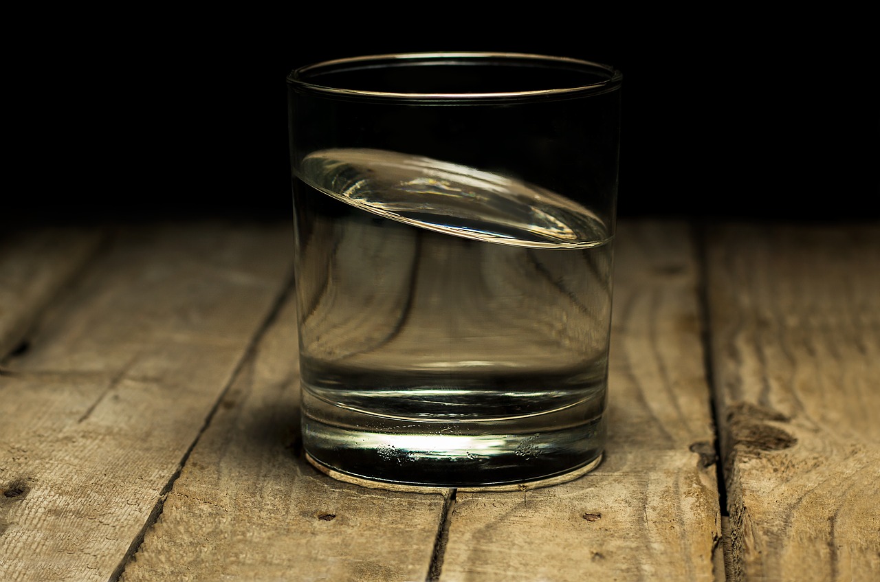 Water Glass on the Floor